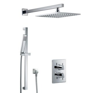 HSK Shower Set 3.05 Eckig, Oberfläche Chrom