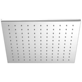 HSK Kopfbrause Eckig, flach, Messing, verchromt, 300 × 300 × 8 mm