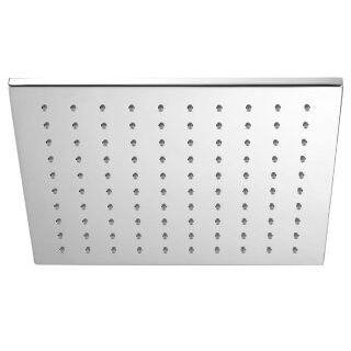 HSK Kopfbrause Eckig, flach, Messing, verchromt, 250 × 250 × 8 mm