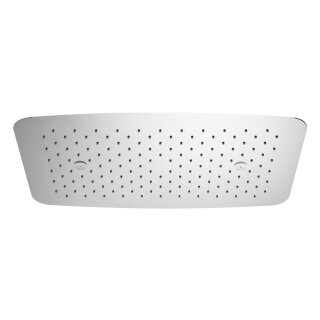 HSK Deckenbündige Kopfbrause, Softcube, Edelstahl poliert, 550 mm x 350 mm x 2 mm