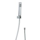 HSK Design-Handbrause Eckig, inkl. Brauseschlauch, Silber...