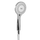 HSK Design-Handbrause Rund, inkl. Brauseschlauch, Silber