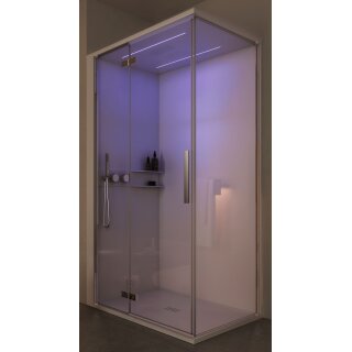 Glass 1989 Dampfdusche Skyfall 140x90cm mit Schwenktür