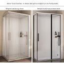 Glass 1989 Dampfdusche Skyfall 120x80cm mit doppelter Schiebetür