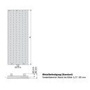 Badheizkörper rein elektrisch Plana, 1500mm x 420mm, gerade, RAL9016, rein Elektrisch