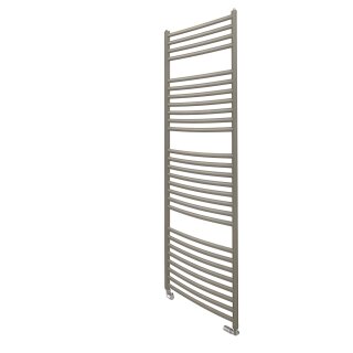 Edelstahl Badheizkörper Kristiane, 1300 x 600mm, gebogen, edelstahl satiniert
