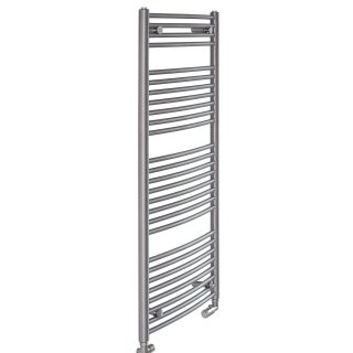 Edelstahl Badheizkörper Kristiane, 1300 x 600mm, gebogen, edelstahl matt