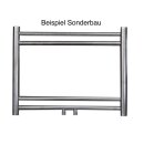 Edelstahl Badheizkörper Kristiane, 1130 x 750mm, gerade, edelstahl satiniert