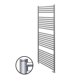 Edelstahl Badheizkörper Kristiane, 950 x 750mm, gerade, edelstahl satiniert