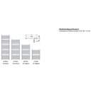 Badheizkörper Hannah Plus, 1800mm x 600mm, gerade, RAL9016