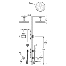 Tres Tres Clasic, Elektronisches Unterputz-Showerset, 24k...