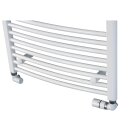 Badheizkörper Sophie, Sonderanfertigung möglich, 950mm x 500mm, gebogen, RAL9016