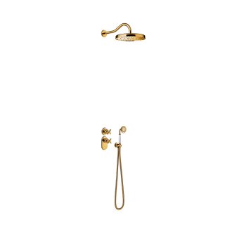 Tres Tres Clasic, UP Thermostat Showerset, 24k Gold