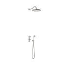Tres Tres Clasic, UP Thermostat Showerset, Edelstahloptik