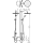 Tres Tres Clasic, Thermostatset Wannenbatterie, Altmessing matt