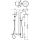 Tres Tres Clasic, Thermostat-Brausebatterie, Edelstahloptik