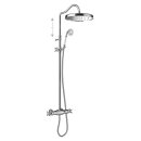 Tres Tres Clasic, Thermostat-Brausebatterie, chrom