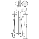 Tres Tres Clasic, Thermostat-Brausebatterie, chrom