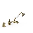 Tres Tres Clasic, Wannenrandbatterie 3 Loch, Altmessing