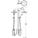 Tres Tres Clasic, Brausegarnitur ohne Armatur, Altmessing