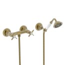 Tres Tres Clasic, Brausebatterie, Altmessing matt