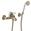 Tres Tres Clasic, Einhebel Wannenmischer, Altmessing matt