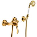 Tres Tres Clasic, Einhebel Brausemischer, 24k Gold
