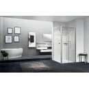 Novellini Young T2+S2 Seitenwand für Pendeltür , Grösse 67-69cm, Profilfarbe schwarz matt