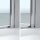 Novellini Young T2+S2 Seitenwand für Pendeltür , Grösse 97-99cm , Profilfarbe weiss