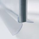 Novellini Young T2F+S Pendeltür, Grösse  20-120cm, Profilfarbe schwarz matt
