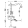 Tres Tres Clasic, Waschtischbatterie, Edelstahloptik