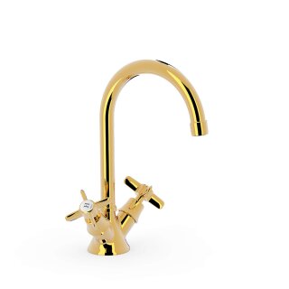 Tres Tres Clasic, Waschtischbatterie, 24k Gold