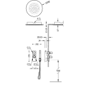Tres Project-Tres, Thermostatset Unterputz Brausebatterie...