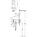 Tres Project-Tres, Thermostatset Unterputz Brausebatterie...