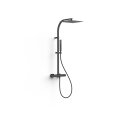 Tres Project-Tres, Thermostat-Brausebatterie, schwarz matt