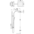 Tres Project-Tres, Thermostat-Brausebatterie, schwarz matt