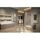 Novellini Lunes 2.0 BST2  Klapptür, Grösse 72-78cm, Profilfarbe silber