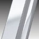 Novellini Lunes 2.0 2PH Schiebetür + Festteil in Flucht, Grösse 132-138cm, Profilfarbe silber matt