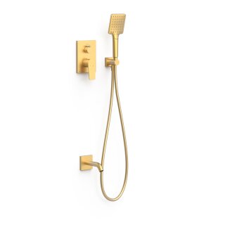 Tres Project-Tres, Unterputz Brauseset Rapid-Box, 24k Gold matt