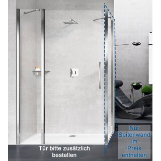 Novellini Young TF+S Seitenwand für Pendeltür und Festteil in Flucht