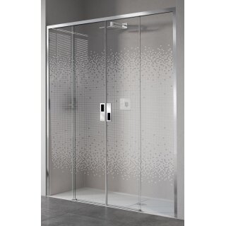 Novellini Opera 2ASTF+FS doppelte Schiebetür, 2 Schiebetüren + 2 Festteile