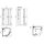 Glass 1989 Viertelkreis Dampfdusche Archimede R90x90