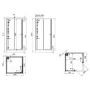Glass 1989 Dampfdusche Archimede 100x100