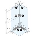 Glass 1989 Dampfdusche Archimede 100x100