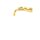 Tres Project-Tres, Zweigriff UP Waschtischmischer, 24k Gold