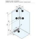 Glass 1989 Komplettdusche Archimede 100x80