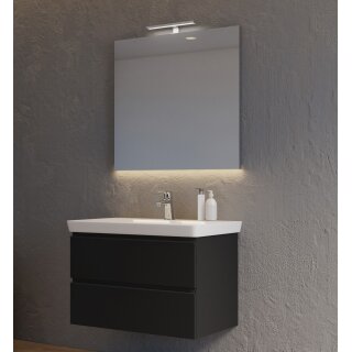 Euroshowers Viktoria Möbel-Set 800mm, schwarz mit weissem Waschbecken