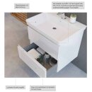 Euroshowers Viktoria Möbel-Set 800mm, schwarz mit weissem Waschbecken