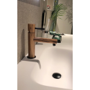 Wood & Faucet Waschtischarmatur aus Zebrano Holz