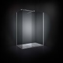 Dansani Match Seitenwand für Kombination mit weiterer Seitenwand, 87-89cm, satiniertes Glas